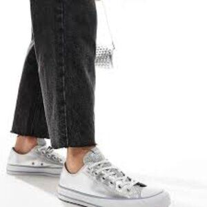 Converse Chuck Taylor All Star Lo Glitter Sneakers Size 8